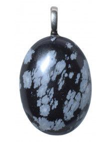 Pendentif obsidienne mouchetée