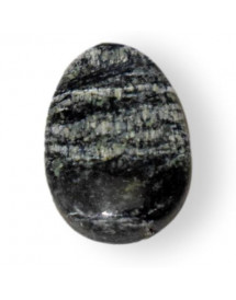 Pendentif  Serpentine Oeil Argent sur lacet