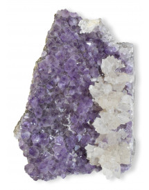 Amas d' Améthyste avec cristaux de Calcite