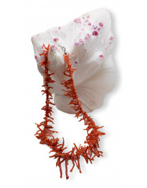 Collier en braches de Corail rouge
