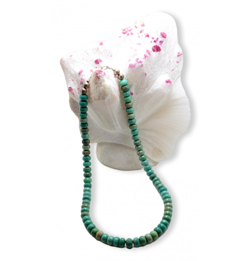 Collier en Chrysoprase verte