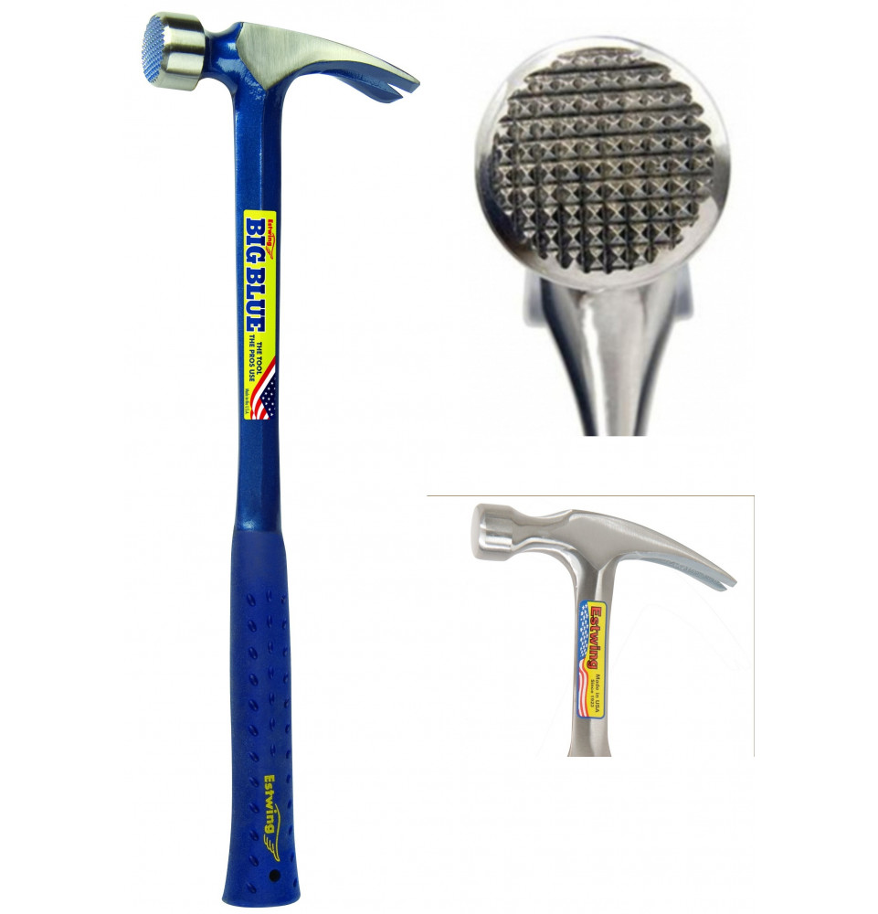 Marteau 300g Renforcé – Acier Traité Thermiquement, Manche Plastique Anti-choc, Pour Bricolage Et Métal