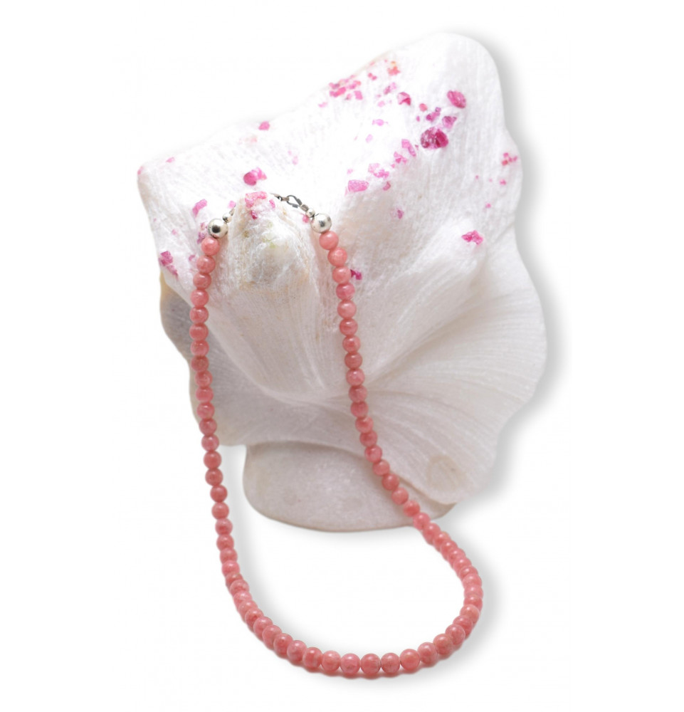 Collier en Rhodochrosite