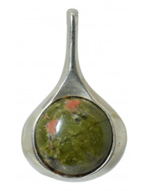 Pendentif  Unakite Epidote