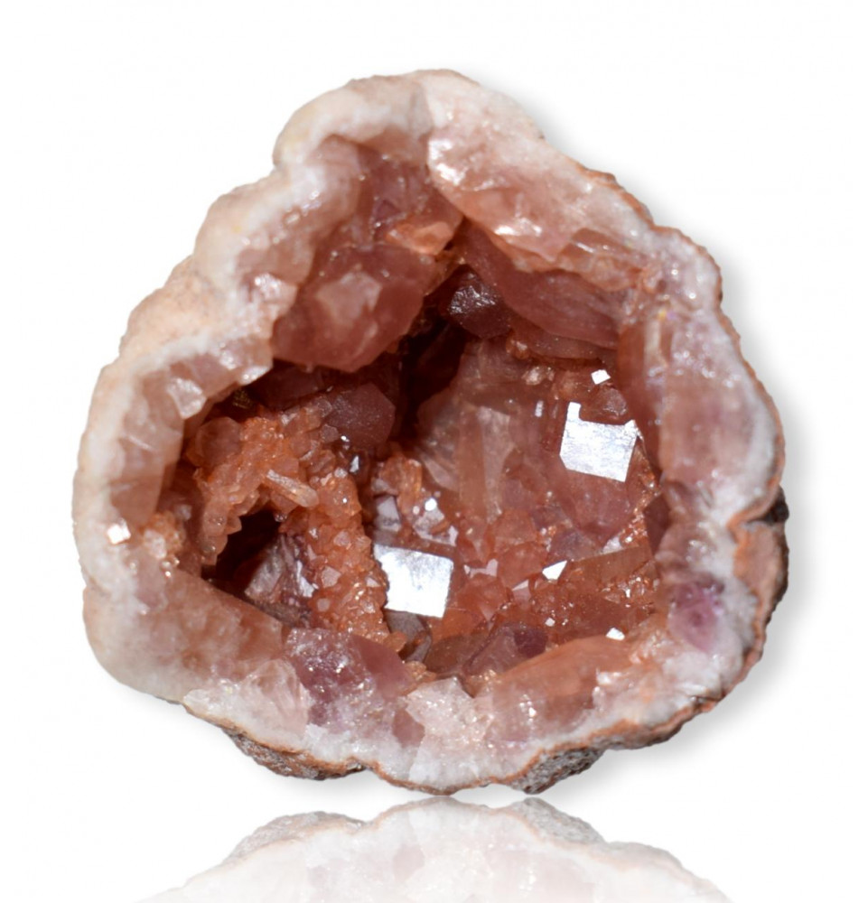 Géode Quartz rose