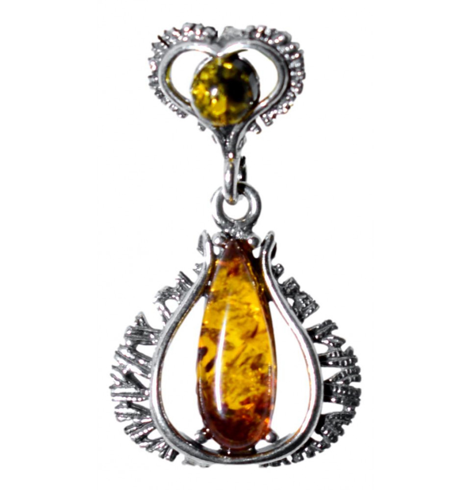 Pendentif Ambre verte