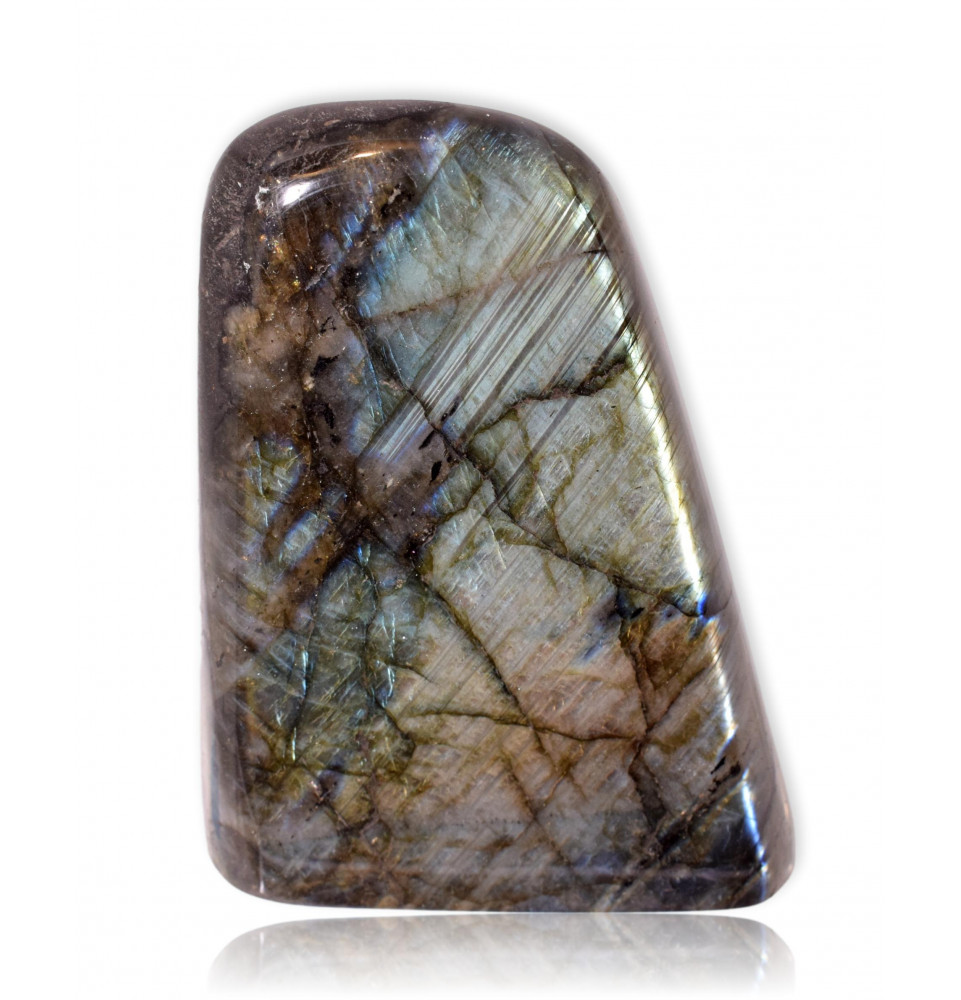 Bloc poli de labradorite