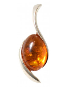 Pendentif Ambre Cognac