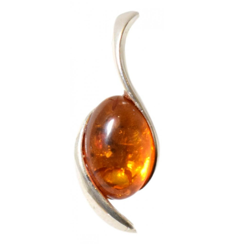 Pendentif Ambre Cognac