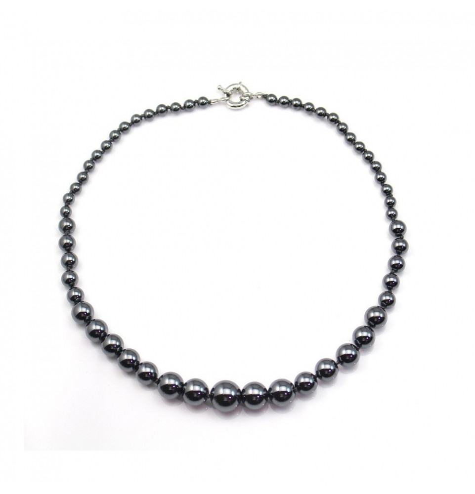 Collier en Hématite