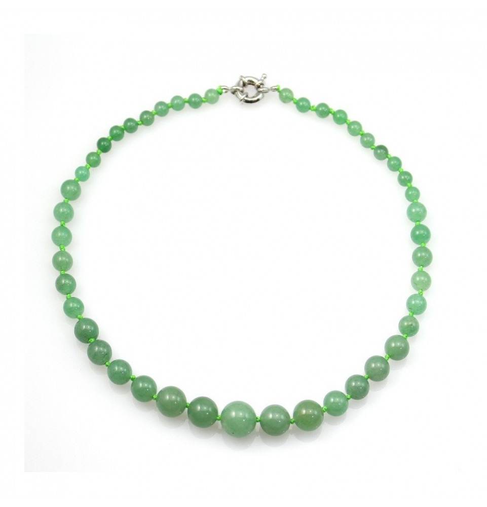 Collier en Aventurine verte