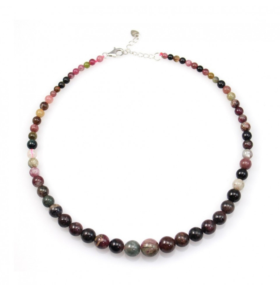 Collier en Tourmaline multicolore