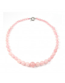 Collier en Quartz Rose