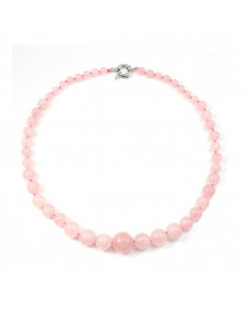 Collier en Quartz Rose