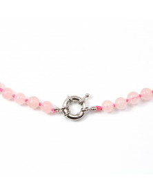 Collier en Quartz Rose