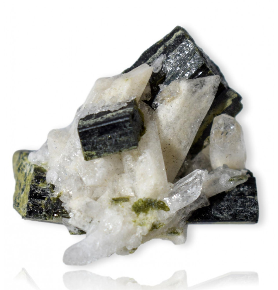 Combinaison Epidote Quartz Calcite