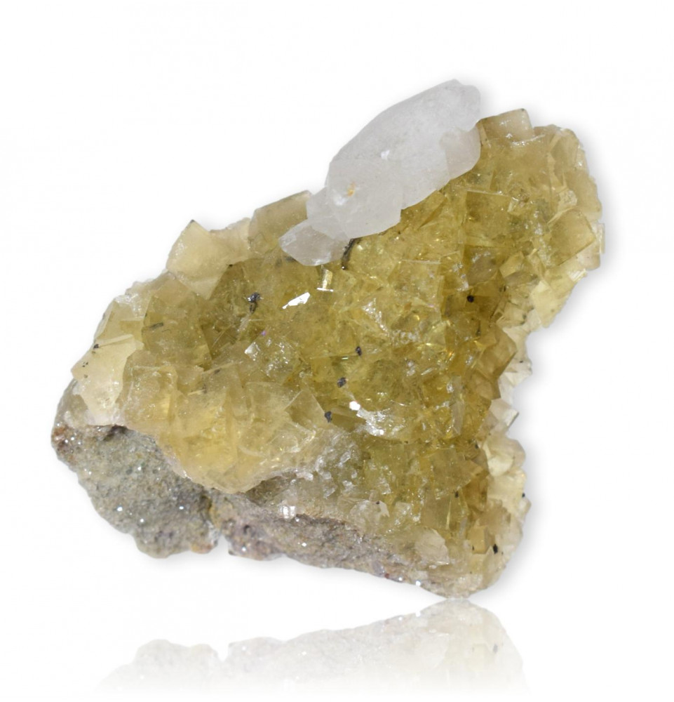 Fluorine jaune et calcite