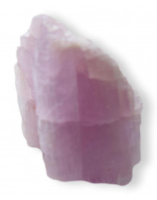 Un cristal de Kunzite brute