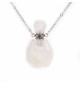 Collier avec pendentif flacon parfum en Cristal de roche