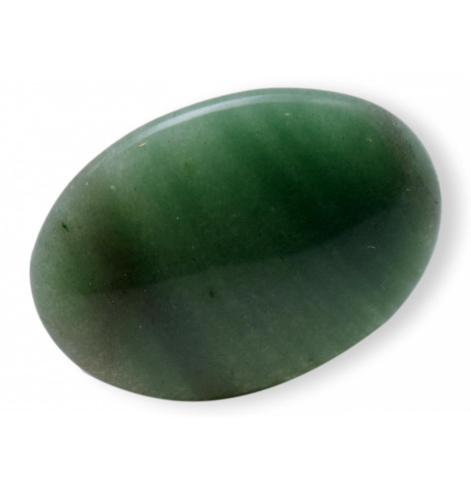 Galet plat d'aventurine verte