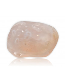 Calcédoine rose polie