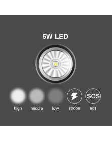 Eclairage de terrain LED rechargeable de 500 Lumens