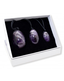 Coffret oeufs de Yoni en Amethyste