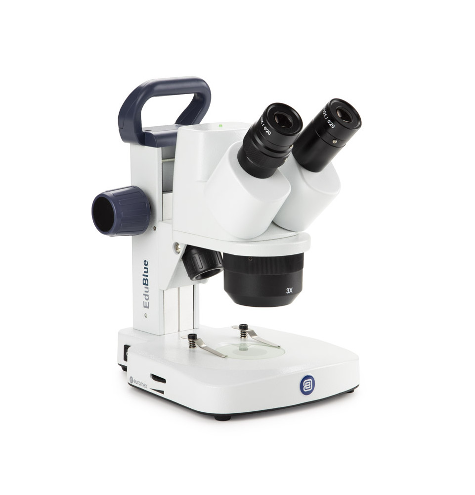 Microscope EDUBLUE 1x/3x crémaillère sans fil et caméra 5 MP incorporée