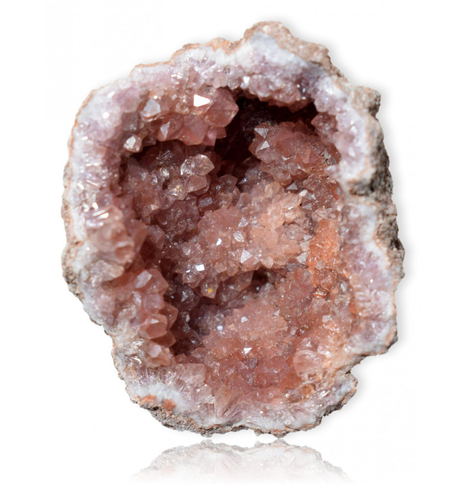 Géode Quartz rose