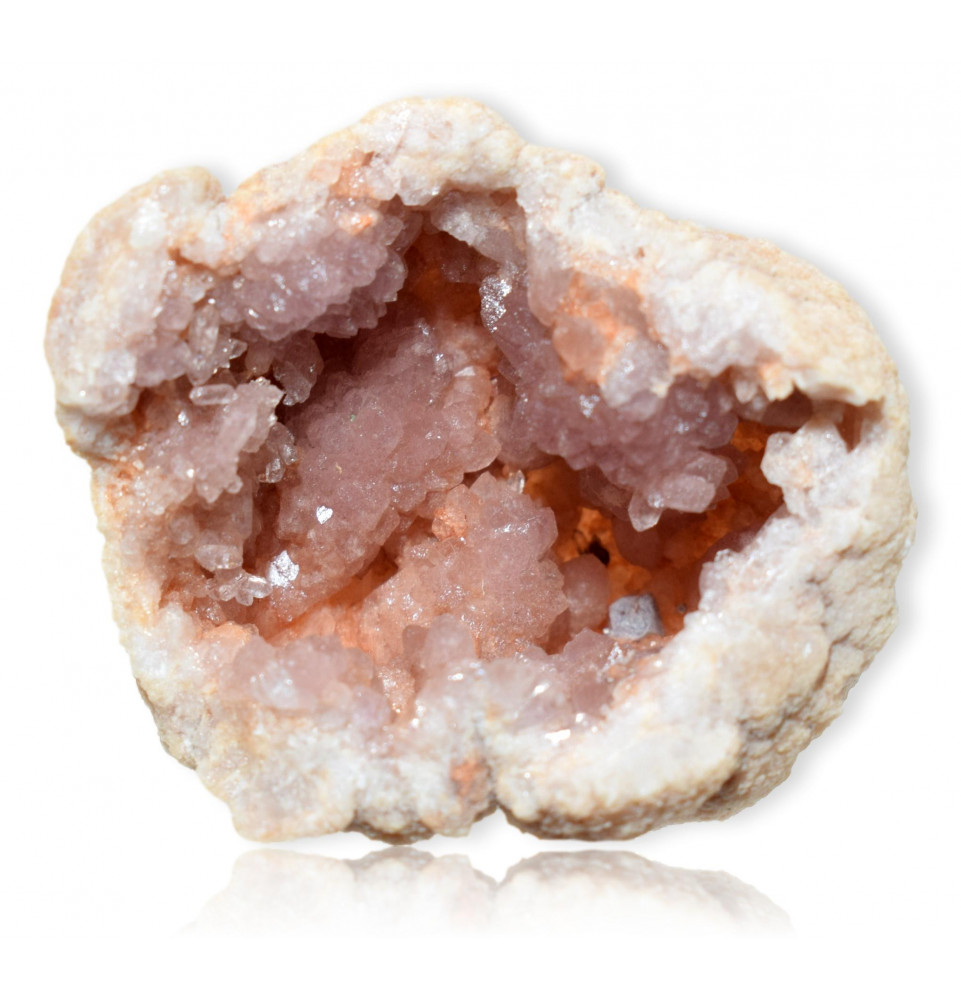 Géode Quartz rose