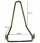 Chevalet métallique chromé Base de 40 mm à l\'unité