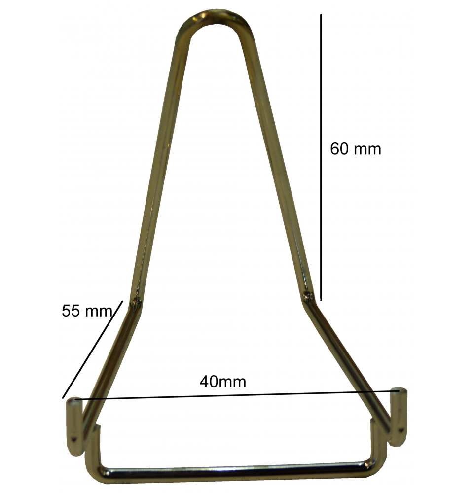 Chevalet métallique chromé Base de 40 mm à l'unité