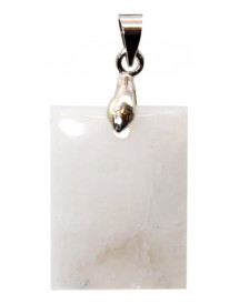 Pendentif Pierre de lune blanche