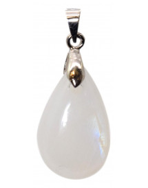 Pendentif Pierre de lune blanche