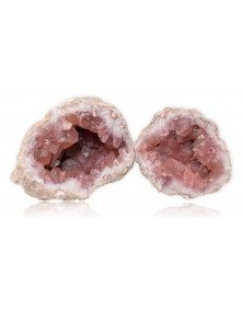 Géode quartz rose