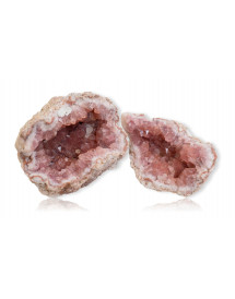Géode quartz rose