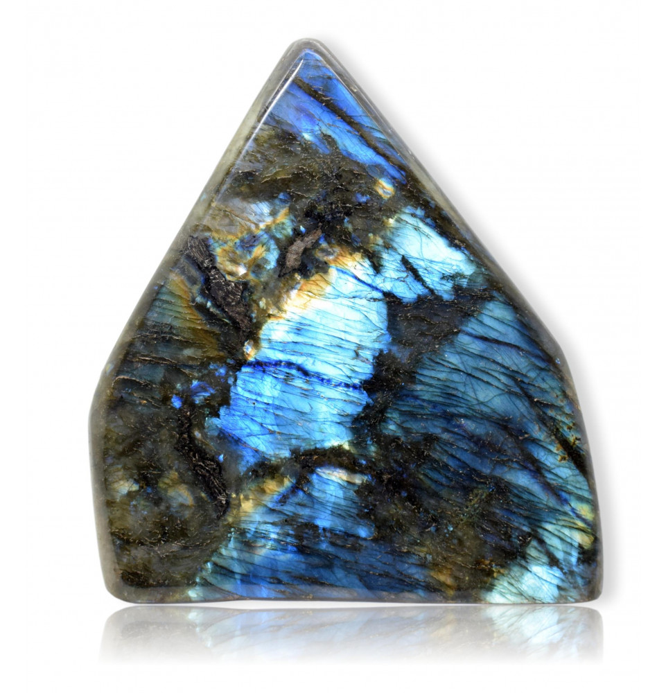 Bloc de Labradorite poli