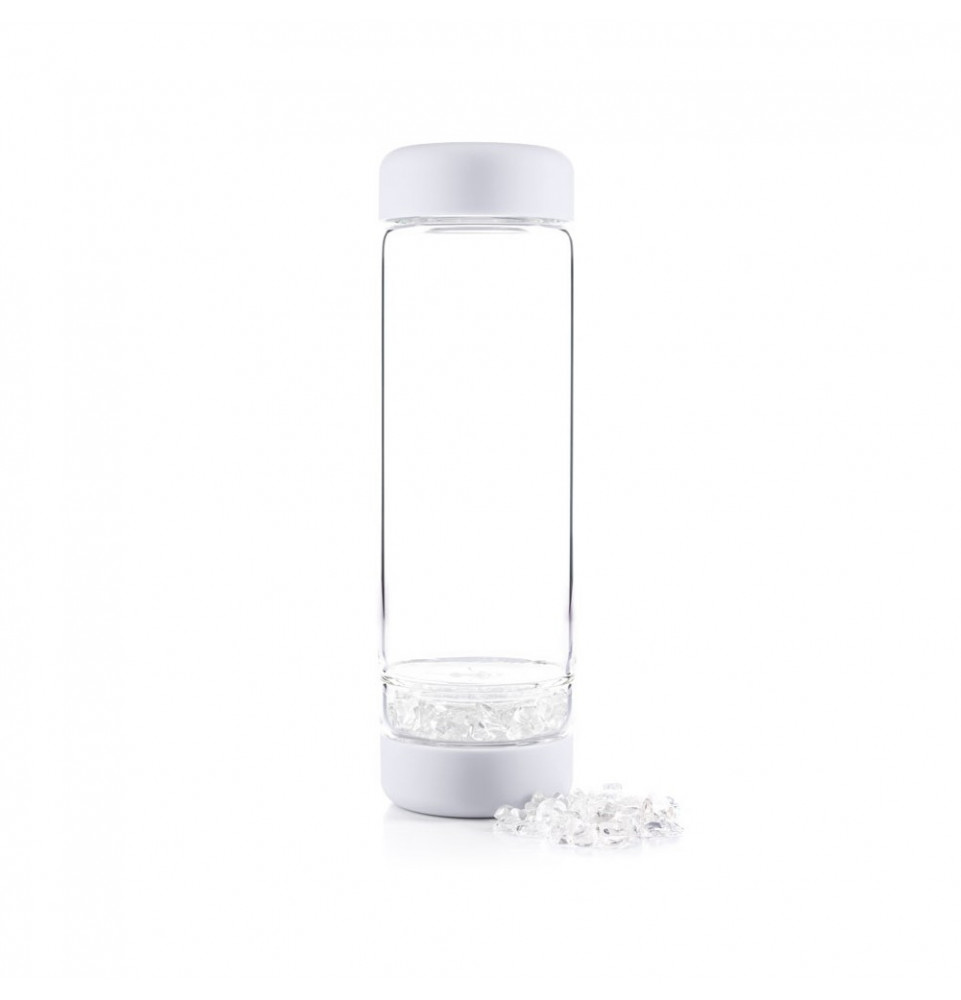 Bouteille INU! Clear Quartz | Cloud White