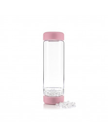 Bouteille INU! Clear Quartz | Blossom rose