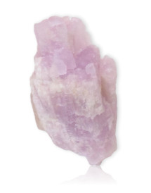 Un cristal de Kunzite brute