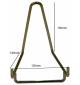 Chevalet métallique chromé Base de 135 mm à l\'unité.
