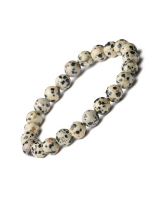 Bracelet en Jaspe Dalmatien