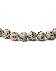 Bracelet en Jaspe Dalmatien