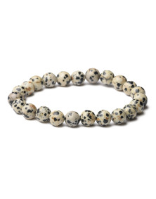 Bracelet en Jaspe Dalmatien