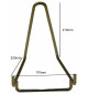 Chevalet métallique chromé Base de 170 mm à l\'unité.
