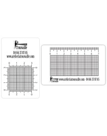 Carte plastifié avec cadrillage et échelle