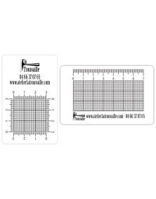 Carte plastifié avec cadrillage et échelle