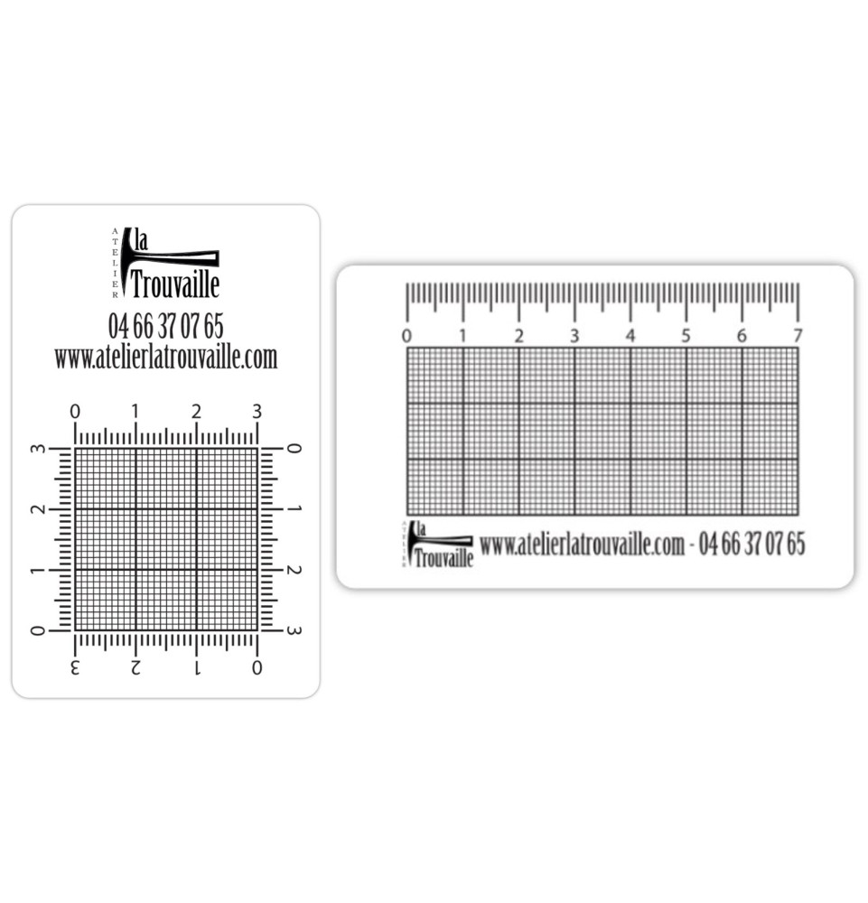 Carte plastifié avec cadrillage et échelle