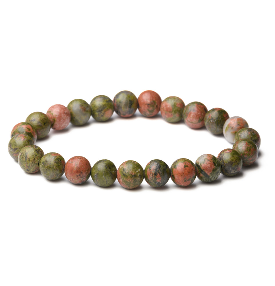 Bracelet en Unakite Epidote