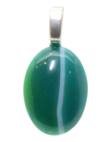 Pendentif Agate verte